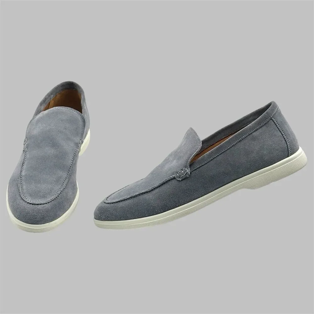 Allen Edmonds Loafers Men’s Size 9 D Payton Grey Suede Driving Slip On Shoes